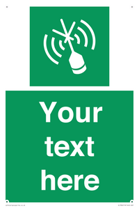 Custom sign safe condition Emergency position beacon